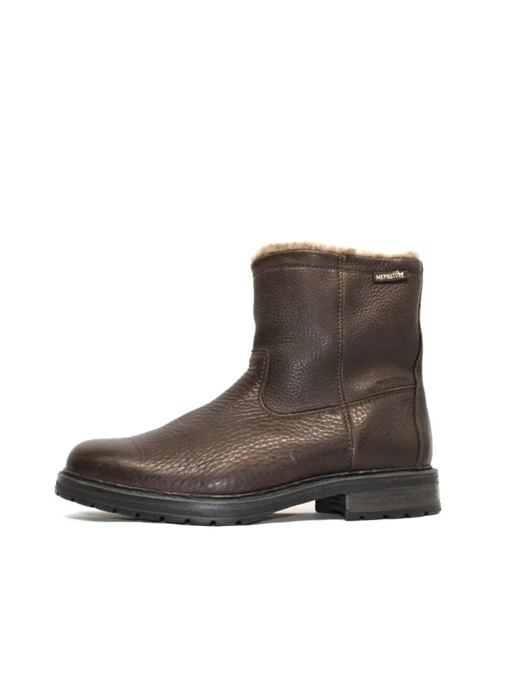 New! Mephisto Leonard Waterproof Genuine Shearling Lined Boot Brown 10 US DD538